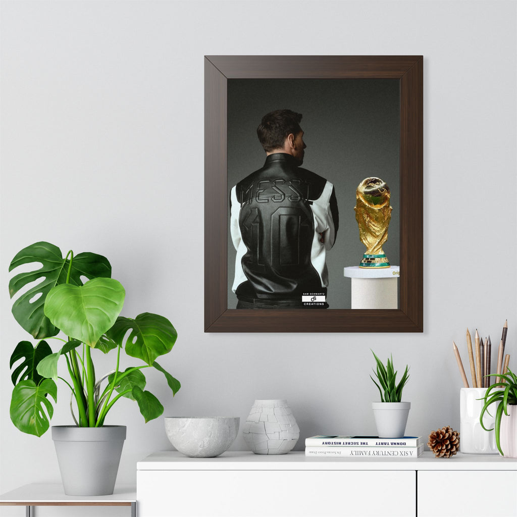 Messi X WC Framed Poster — Framed GOAT Wall Art