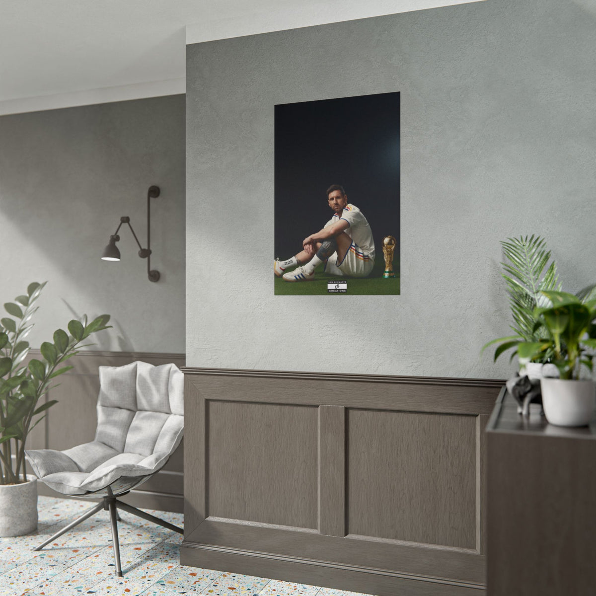 At the Summit Poster | Lionel Messi World Cup Wall Art