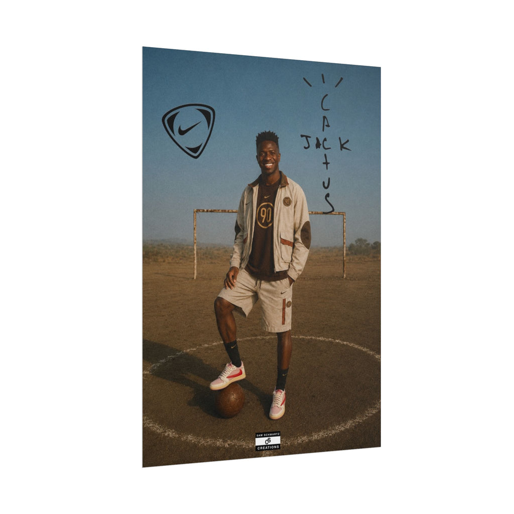 Cactus Jack 90 Poster | Vinícius Jr Football Wall Art