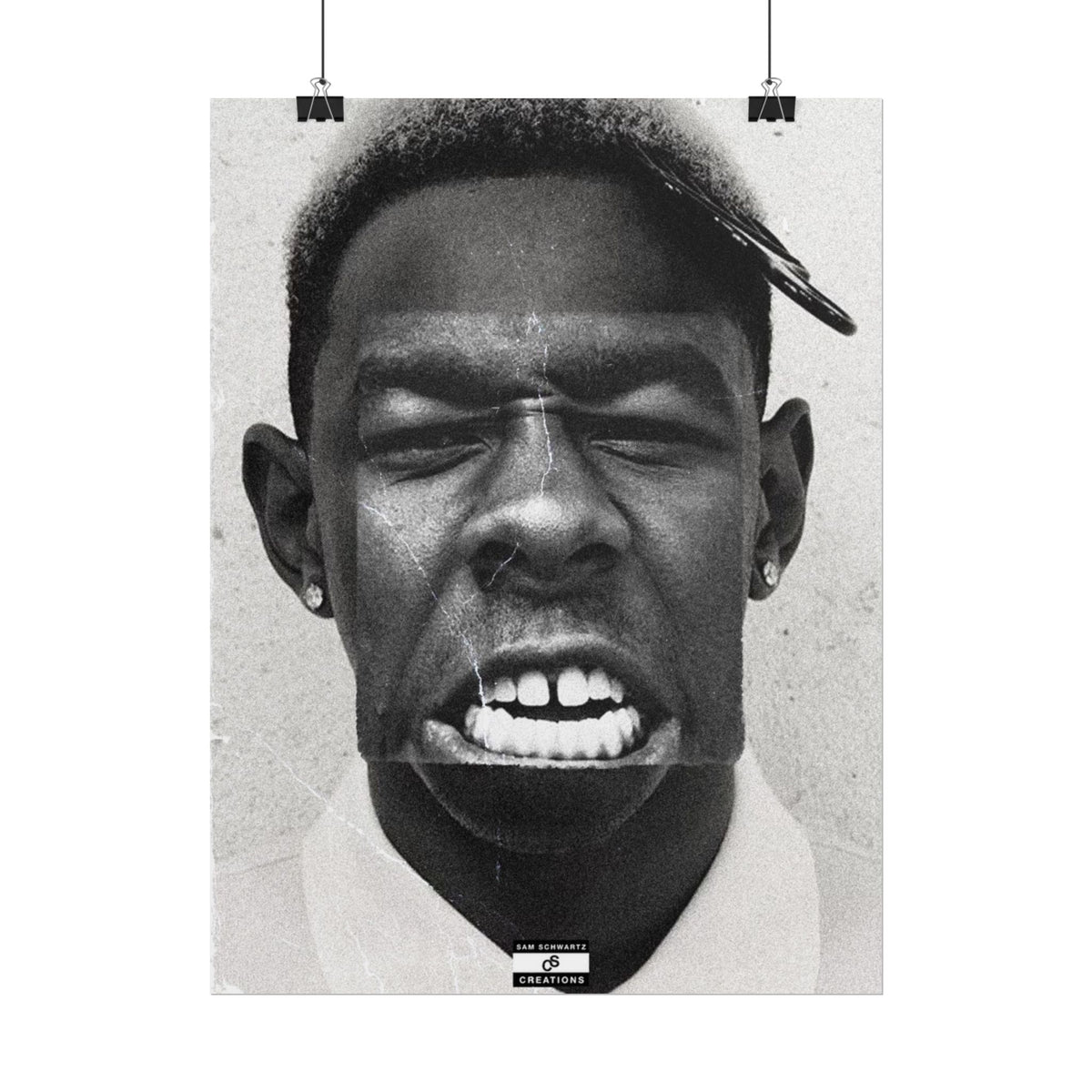 Monochrome Tyler Poster | Tyler, The Creator Art