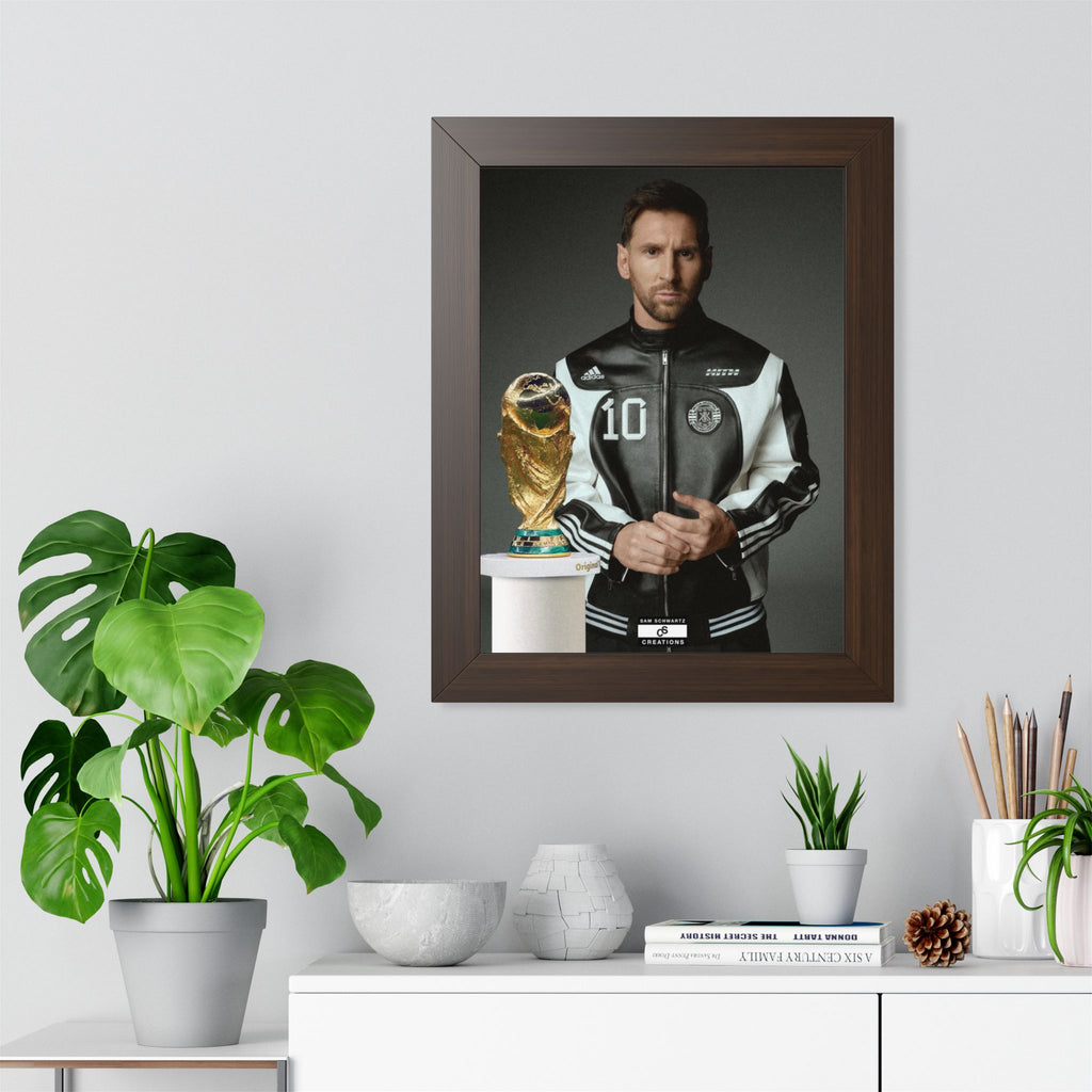 Messi x W.C Framed Poster — Framed GOAT Wall Art