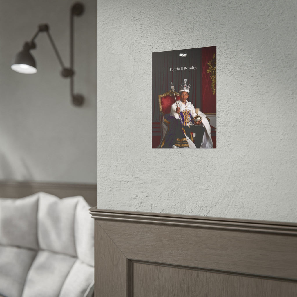 Football Royalty Rolled Poster