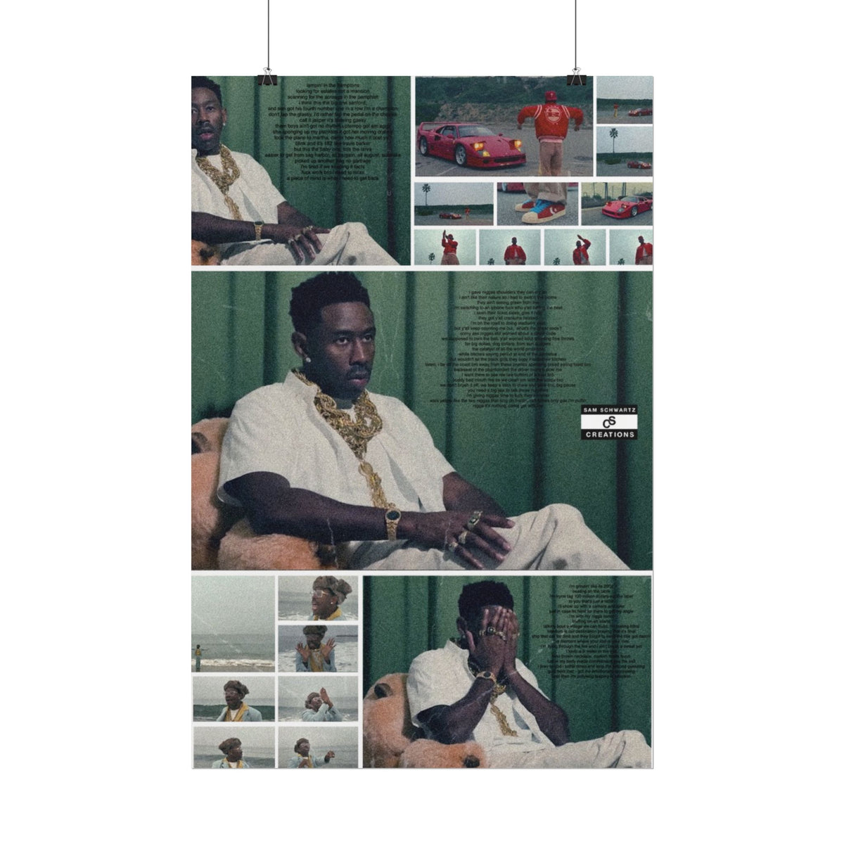 Luxury Tyler Poster | Tyler, the Creator Wall Art