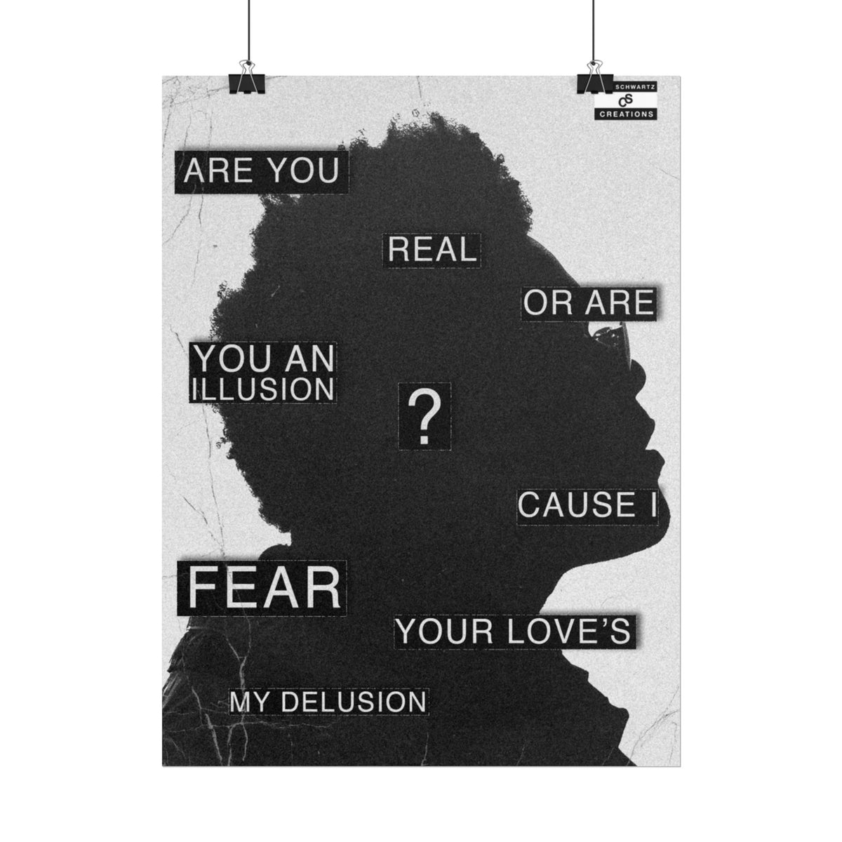 Are You Real Poster | Conceptual The Weeknd Hip-Hop Wall Art