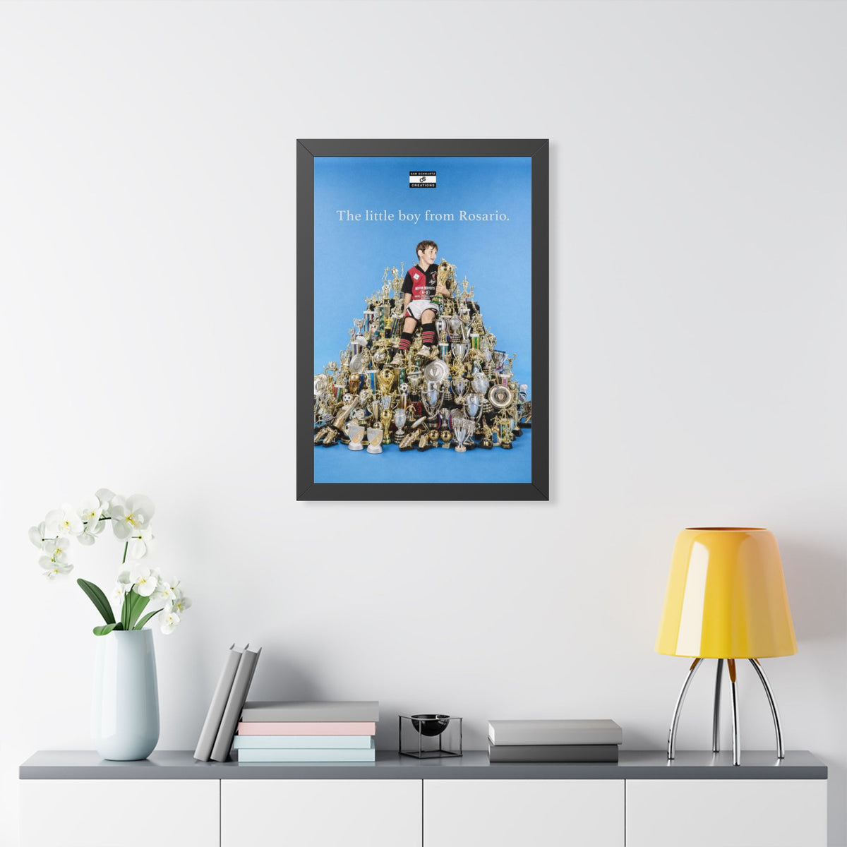 The Little Boy From Rosario Framed Poster — Framed GOAT Wall Art