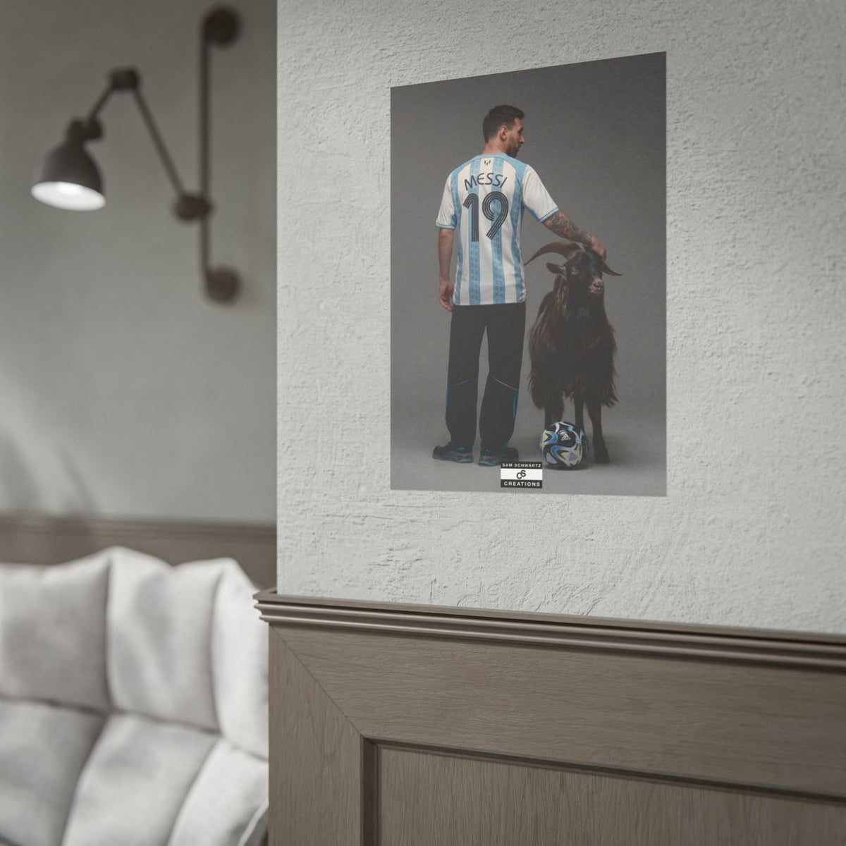 The GOAT Standard Poster | Lionel Messi Football Wall Art
