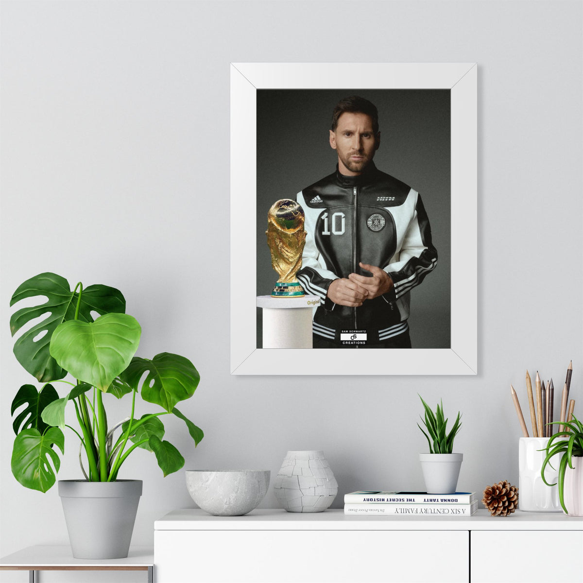 Messi x W.C Framed Poster — Framed GOAT Wall Art
