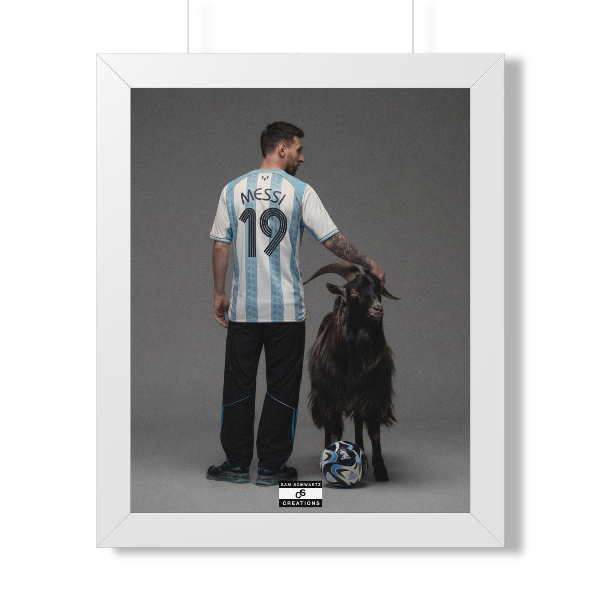 GOAT x GOAT — Framed Messi Wall Art